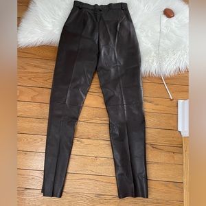 Vintage Leather Pants, 90s genuine leather brown
